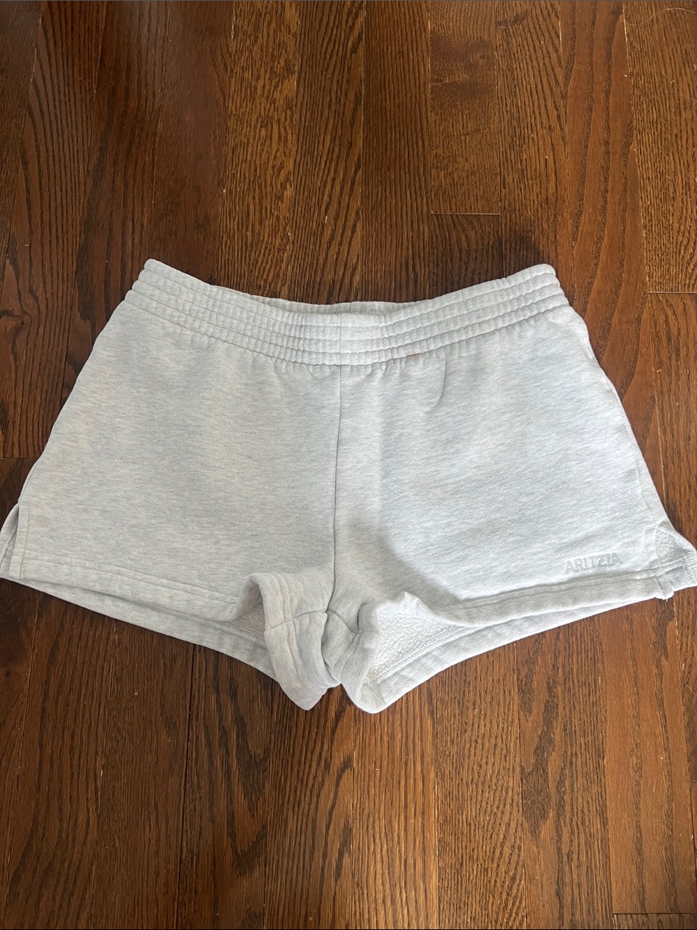Aritzia Sweat Shorts in Heather Chrome
